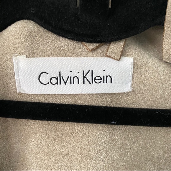 Calvin Klein Gray Fringe Suede Jacket - Picture 4 of 7